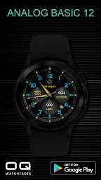Analog Basic 12 Wear OS 4+ - Screenshot Image