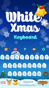 Christmas Theme - White Christmas Theme Keyboard