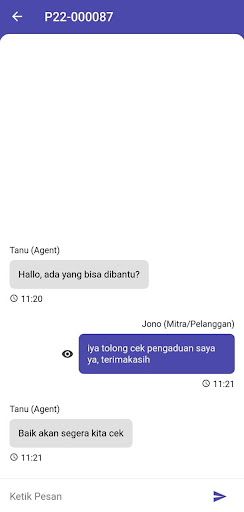 Android application Helpdesk Jamkrindo screenshort