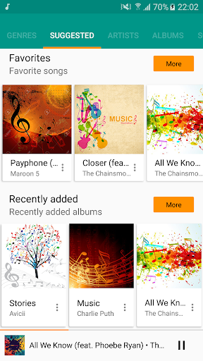 MP3 Music Player Screen 2