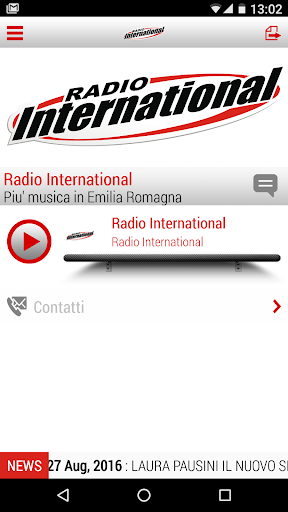 Android application Radio International screenshort