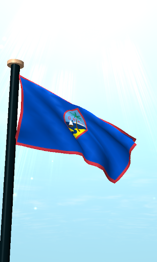 Guam Flag 3D Free Wallpaper Screen 2