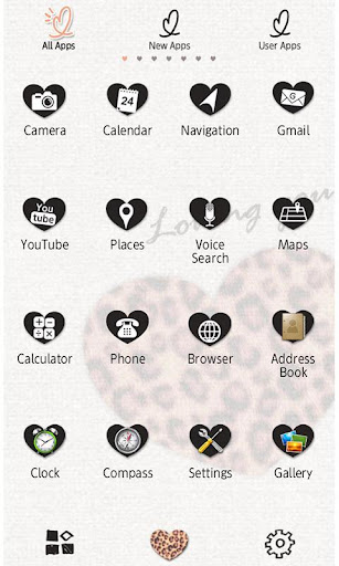 Big Leopard Heart Theme +HOME Screen 2