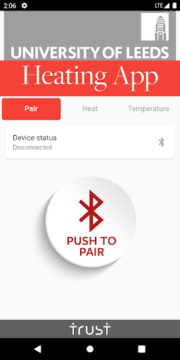 Android application University of Leeds - Heating screenshort