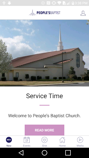 Android application PeoplesBaptist screenshort