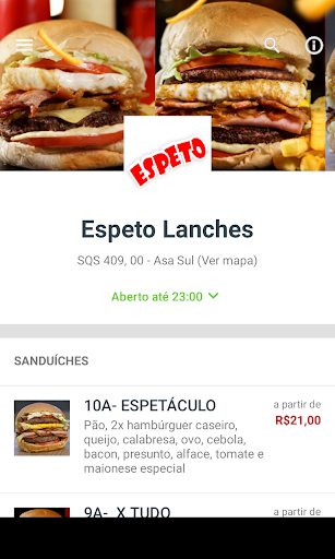 Android application Espeto Lanches screenshort