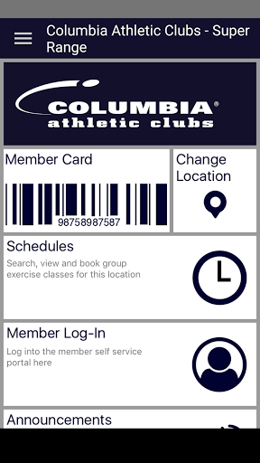 Columbia Athletic Clubs Screen 2