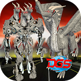 Multi Dragon Robot Warrior vs Monsters City Battle icon
