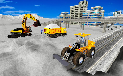 Snow Excavator Crane Simulator