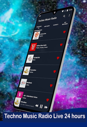 Android application Techno Music Radio screenshort