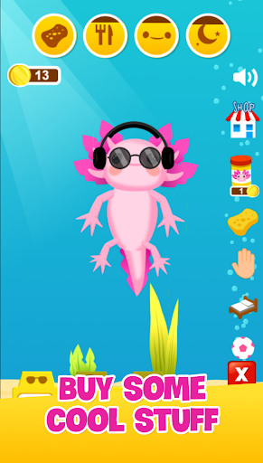 Axolotl Virtual Pet cute game Screen 2
