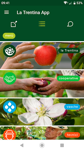 Android application La Trentina App screenshort