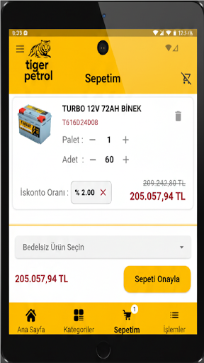 Tiger Petrol Akü B2B