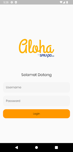 Android application Aloha App screenshort