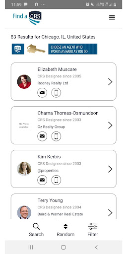 Android application Find a CRS screenshort