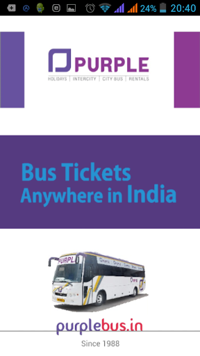 Android application PurpleBus.in Bus Tickets screenshort