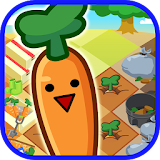 Funny-shaped carrots icon