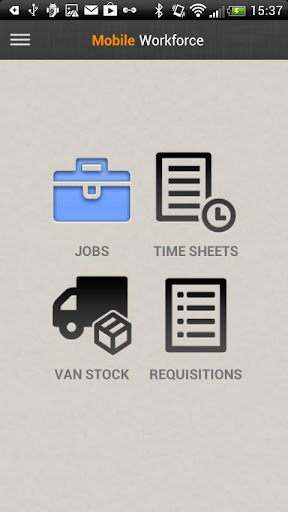 Android application Mobile Workforce screenshort