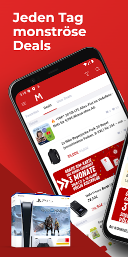 Android application MonsterDealz screenshort