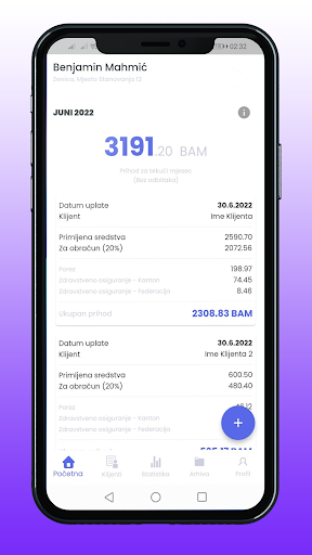 Android application BiH Freelancers Generator screenshort