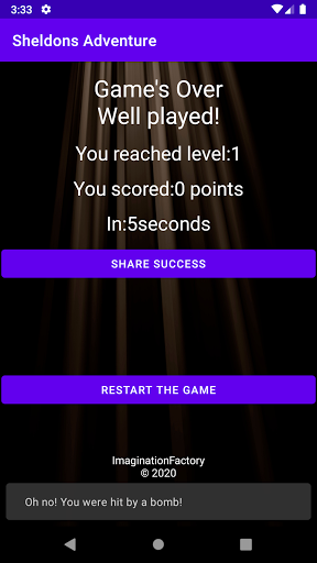 Sheldons Adventure Screen 3