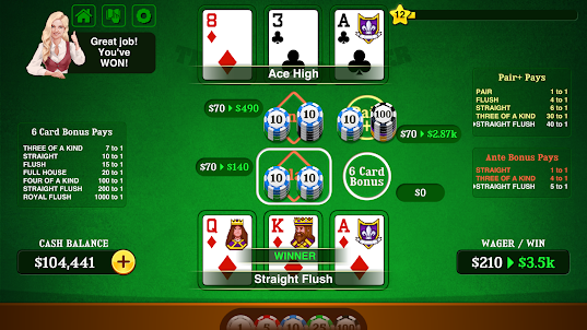 Triple Card Poker