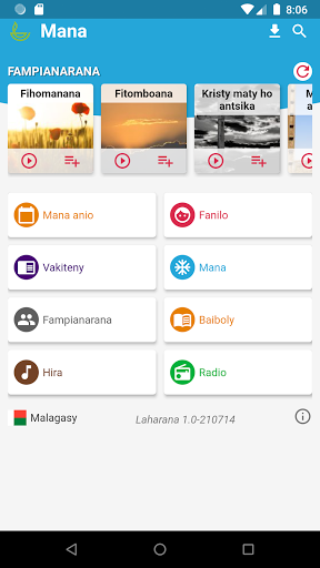 Android application Mana isan'andro screenshort