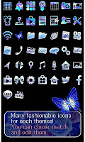 screenshot of Beautiful Theme Blue Papillon