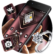 Carmine Velvet Glitter Diamond Theme  Icon