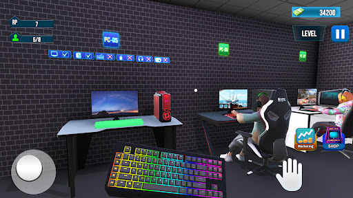 Internet Cafe Arcade Gamer Sim screenshot 1