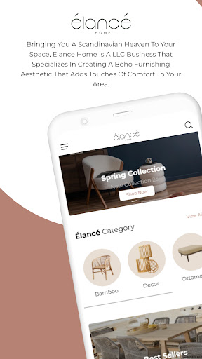 Android application Elance home screenshort