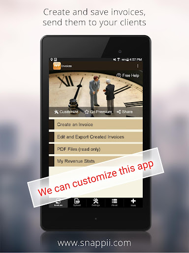 Android application Billable Hours Tracker screenshort