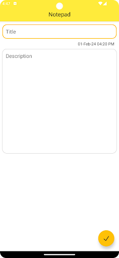 Android application My Notes screenshort