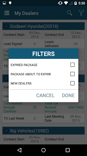 DCRM by CarWale Screen 3