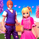 Cover Image of Download Sakura School Love Simulator: Anime Girl Games  APK