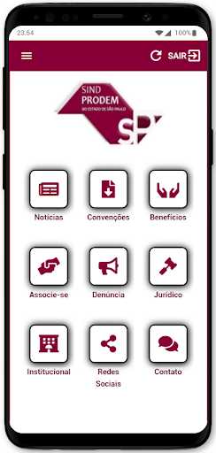 Android application SINDPRODEM screenshort
