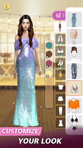 Android application fashion dress up:girl makeover screenshort