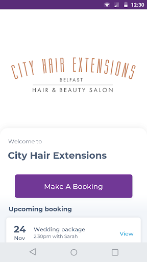 Android application City Hair Extensions screenshort