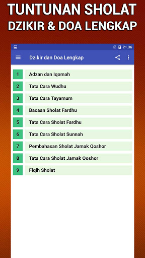 Dzikir dan Doa Setelah Sholat