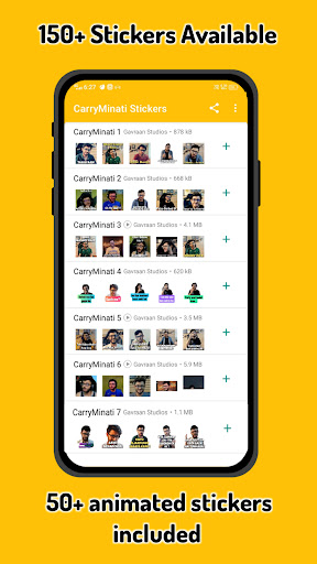 CarryMinati Stickers Screen 3