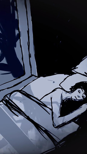 Android application sleeping girl wallpaper screenshort
