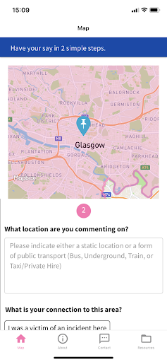 Android application Women's Safety screenshort