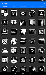 Flat Black and White Icon Pack poster 20