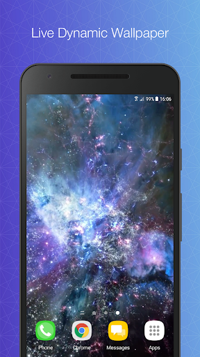 Android application Galaxy Live Wallpaper Pro screenshort