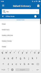 Dictionary of Literary Terms Screenshot