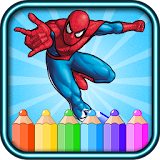super heroes coloring book by fans icon
