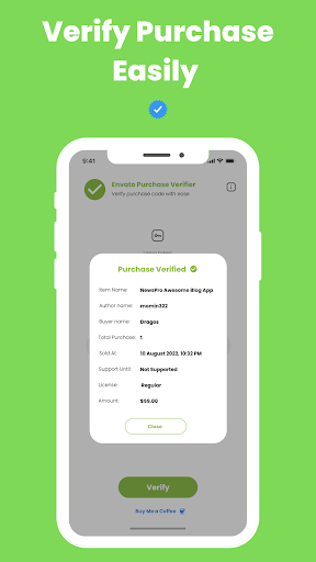 Envato Purchase Verifier Screen 2