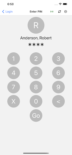 VeriClock Kiosk Screen 2