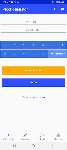 Android application Natural Deduction for Android screenshort