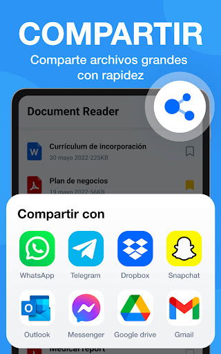 Lector de documentos: PDF,Word